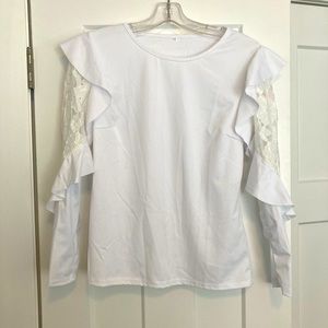 Beautiful lace sleeve blouse